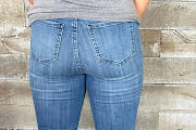 HW Release Hem Pull On Skinny Judy Blues
