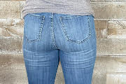 HW Release Hem Pull On Skinny Judy Blues