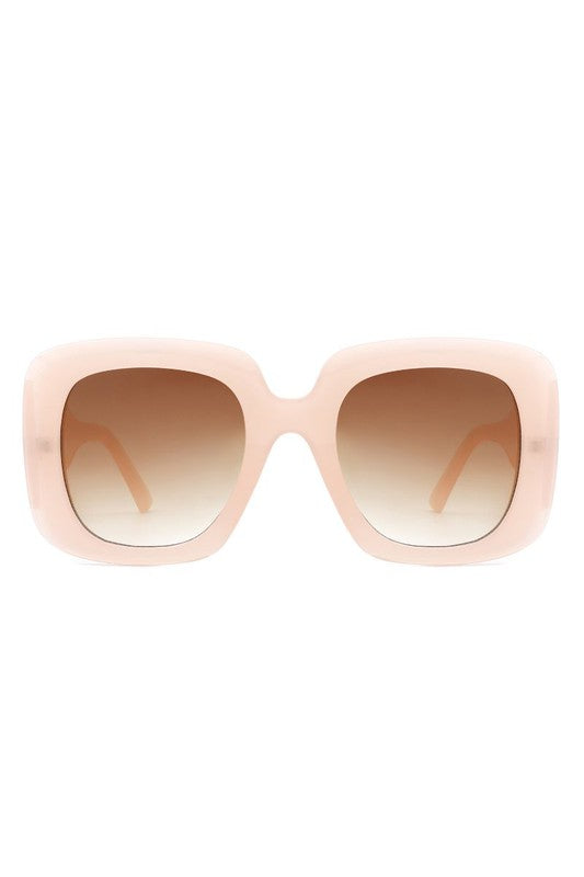 Retro Square Oversized Chunky Fashion Sunglasses