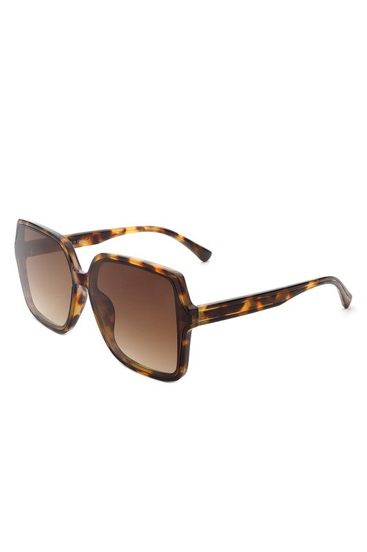 Square Flat Top Fashion Women Sunglasses