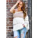 Oatmeal/Mocha Combo Sweater