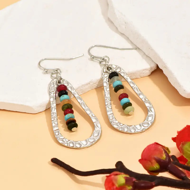 Boho Water Drop Vintage Dangle Earrings