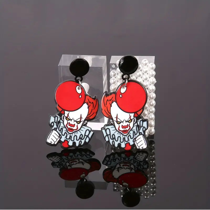 IT Halloween Horror Dangle Earrings