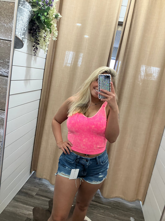 Zenana Ripped Medium washed Jean Shorts