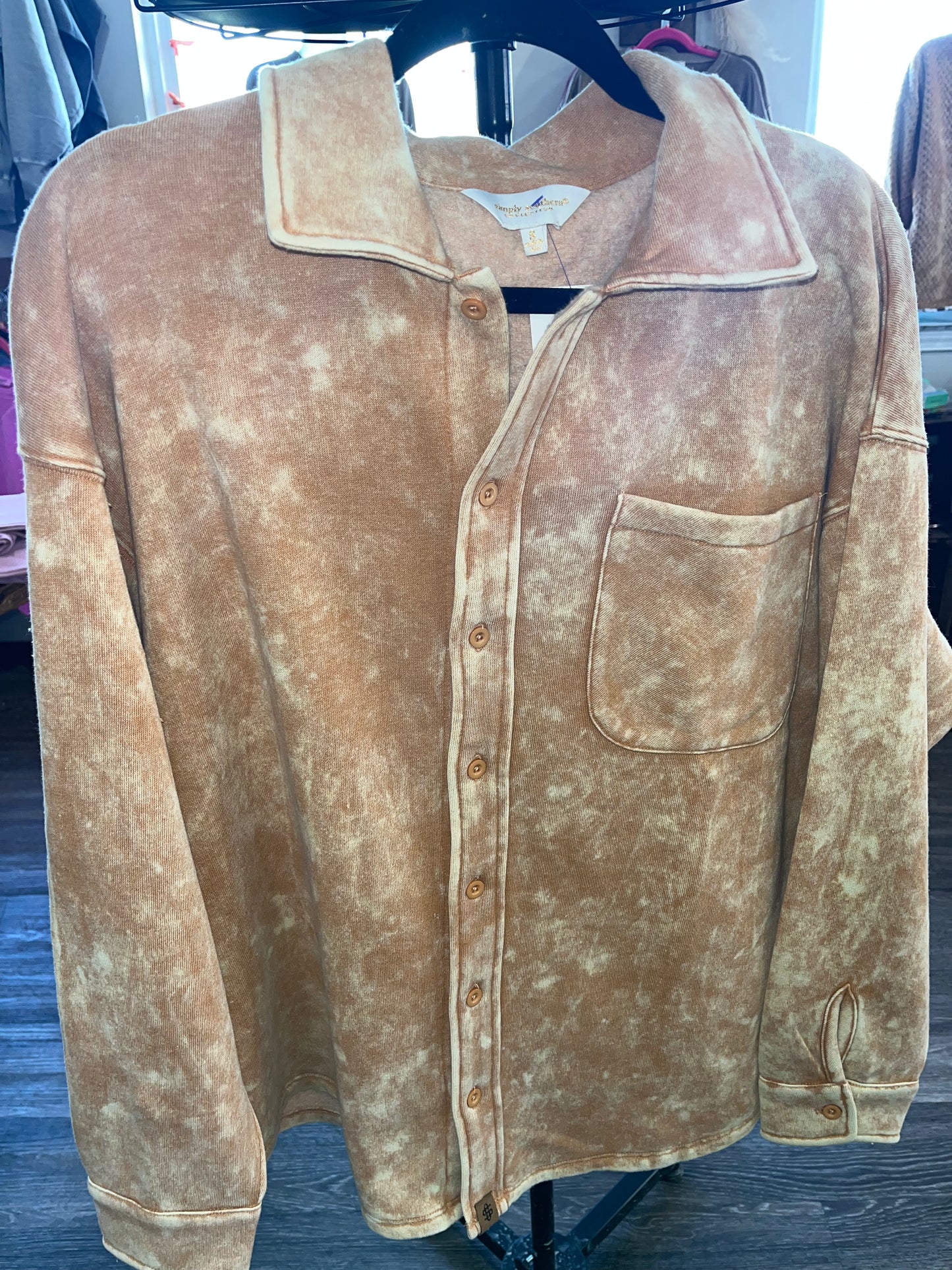 Simply Acid Wash Shacket