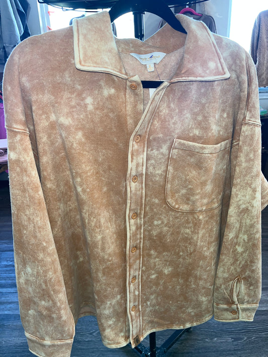 Simply Acid Wash Shacket