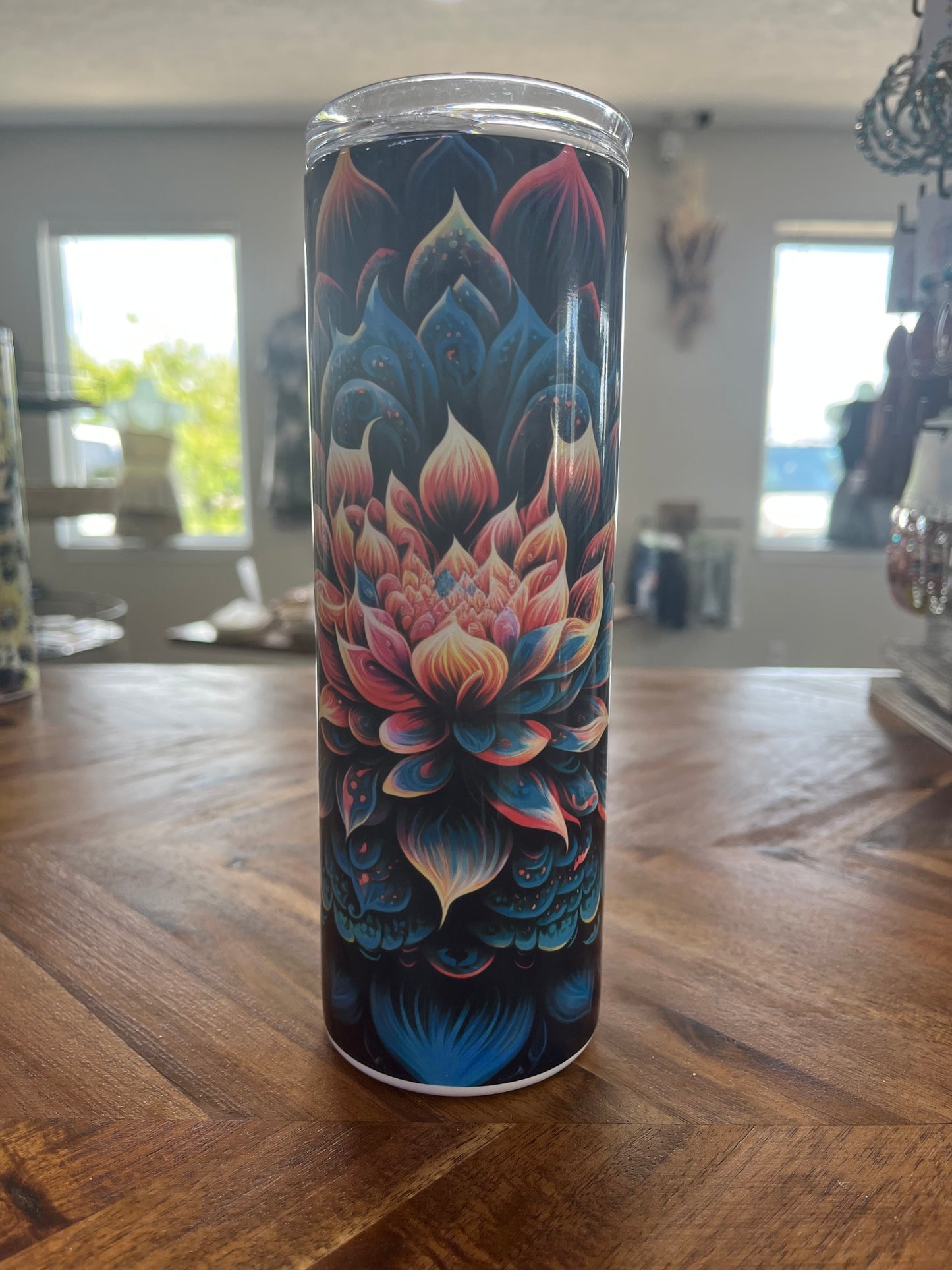 20oz lotus sublimation tumbler