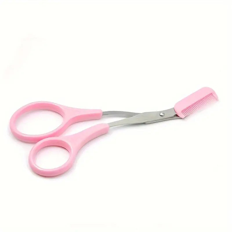 Stainless Steel Eyebrow Trimmer with Comb