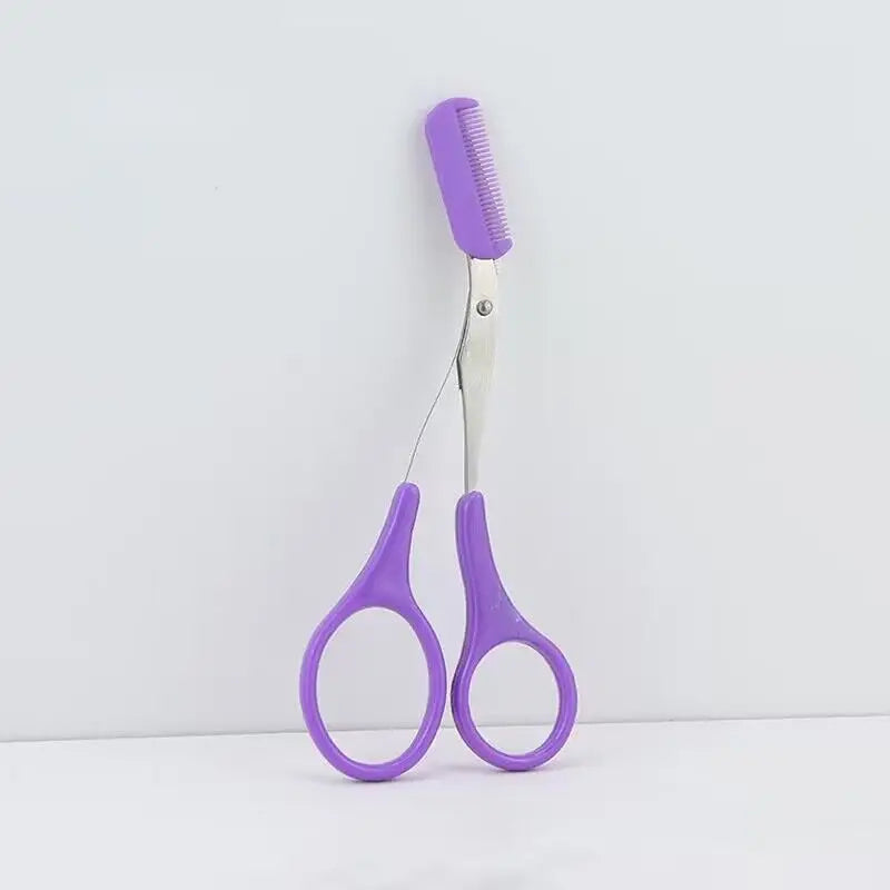 Stainless Steel Eyebrow Trimmer with Comb