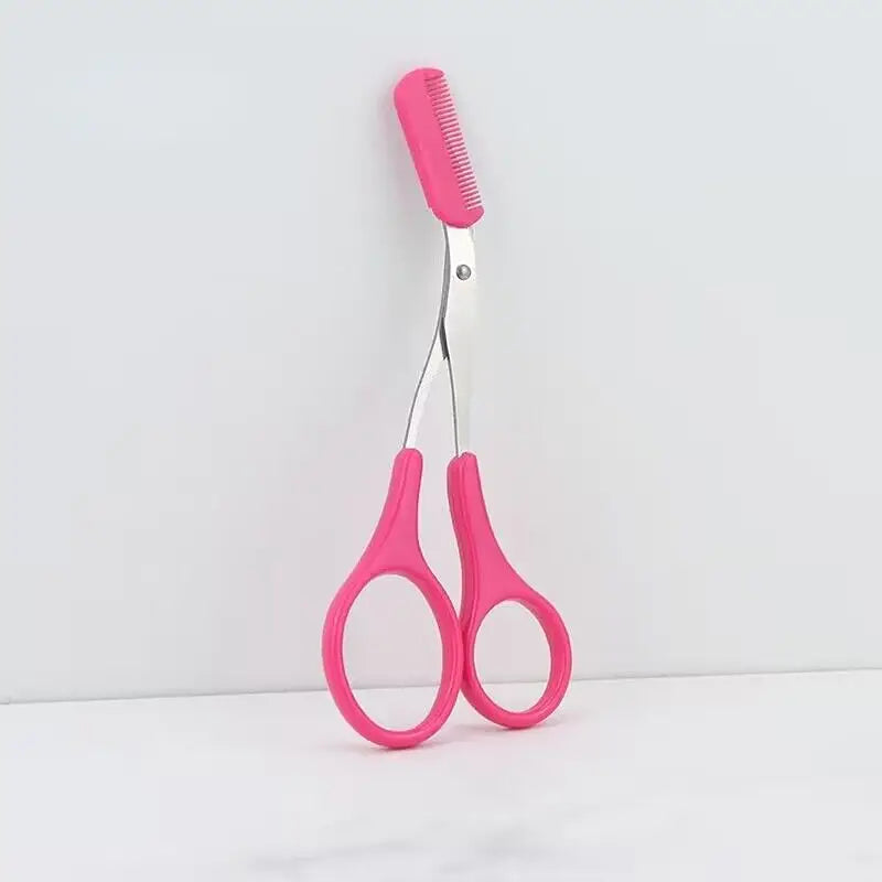 Stainless Steel Eyebrow Trimmer with Comb
