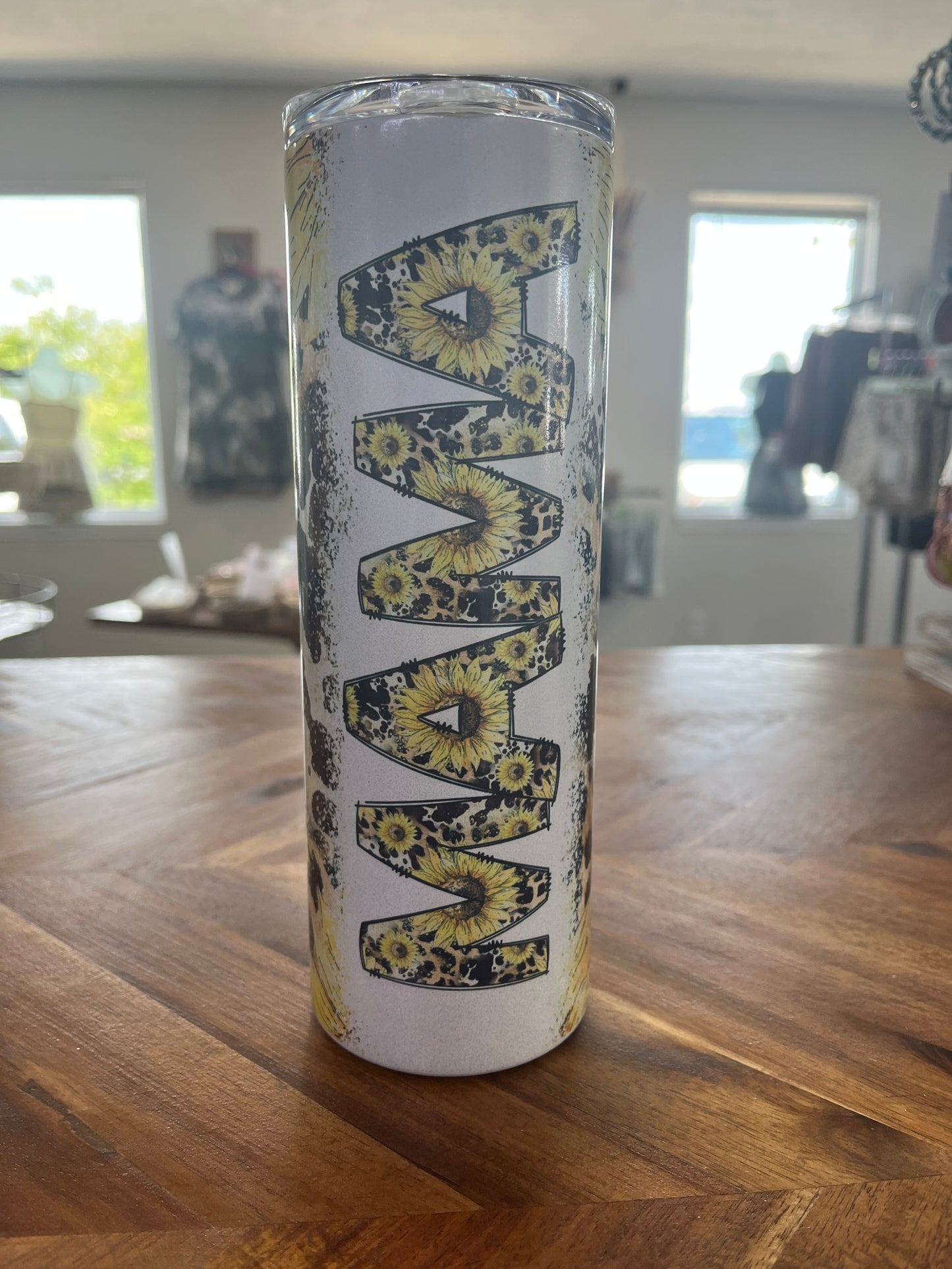 20oz Sunflower Mama sublimation tumbler