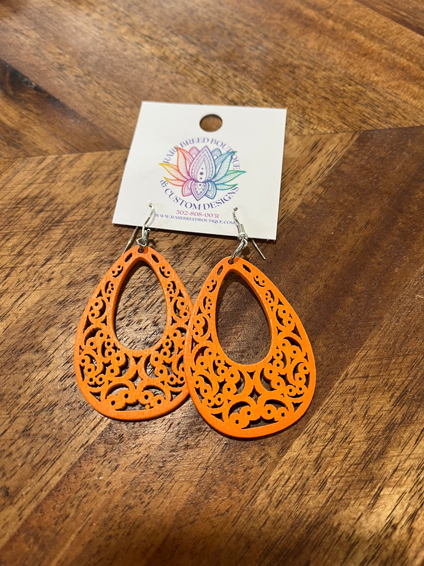 Water Drop With Open Center Earrings