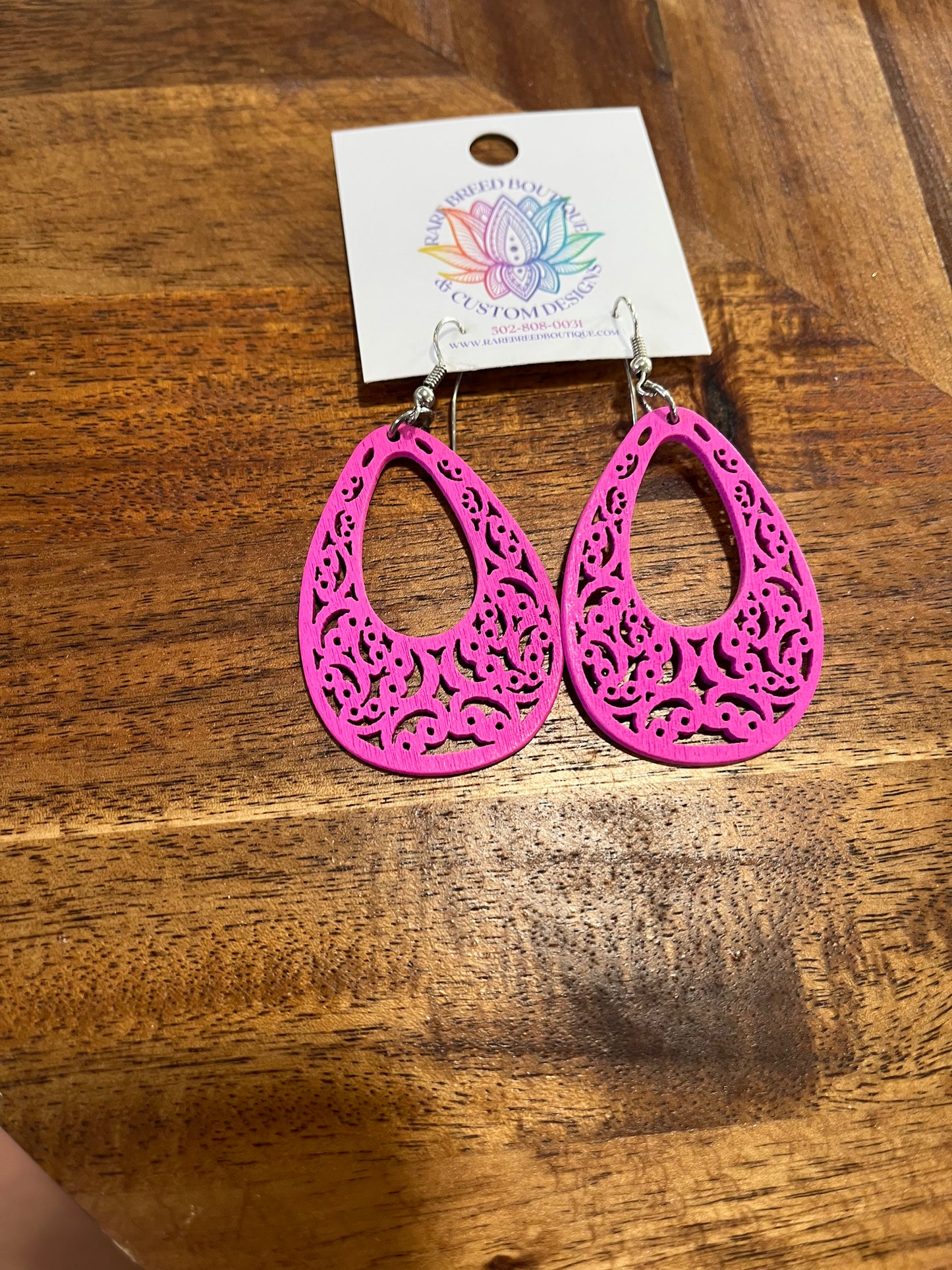 Water Drop With Open Center Earrings