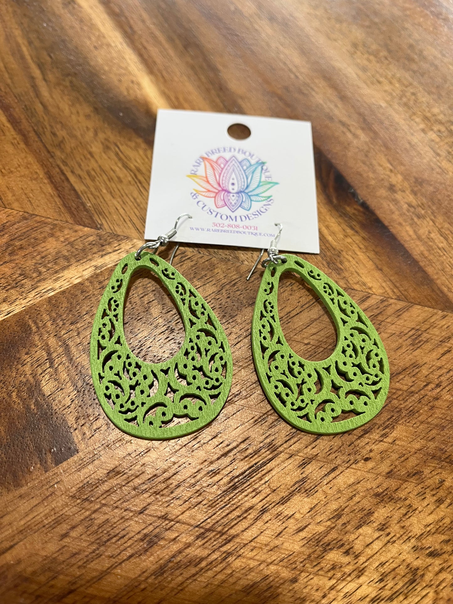Water Drop With Open Center Earrings