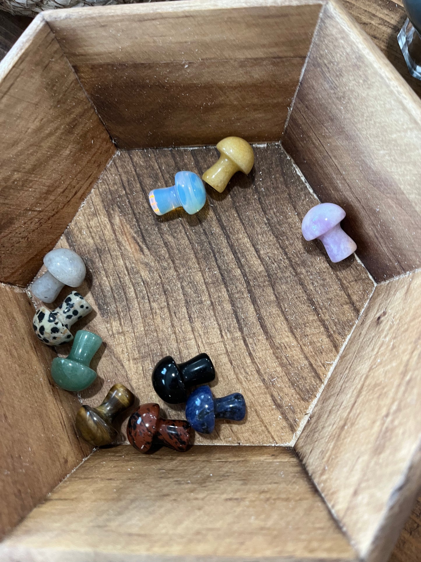 Hand-Polished Natural Stone Mushroom