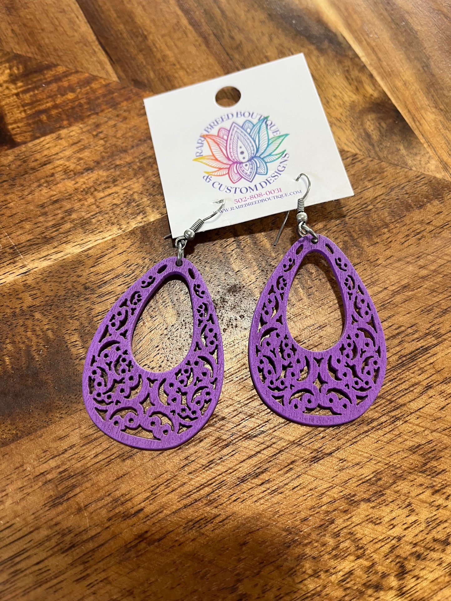 Water Drop With Open Center Earrings