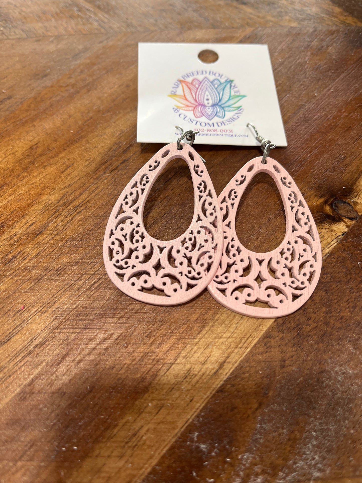 Water Drop With Open Center Earrings