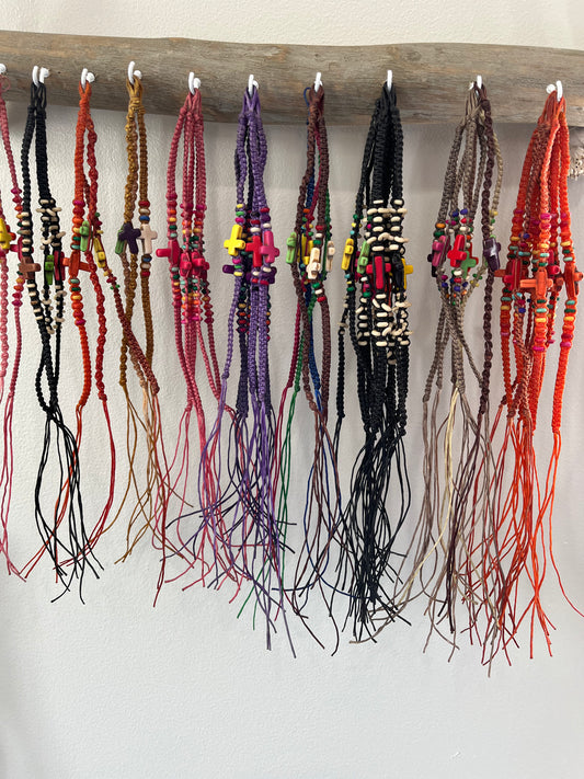 Colored Cross Anklet