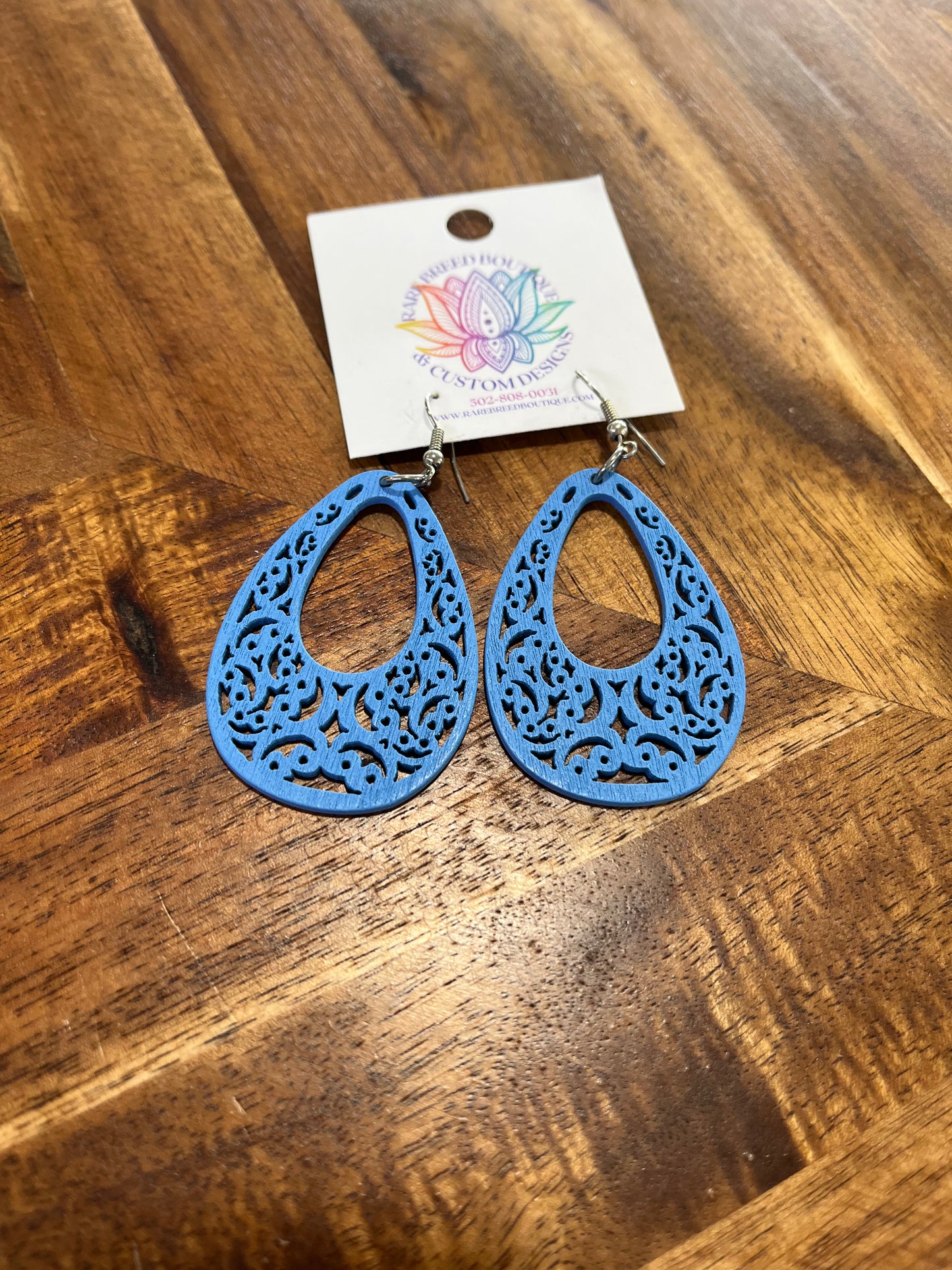 Water Drop With Open Center Earrings