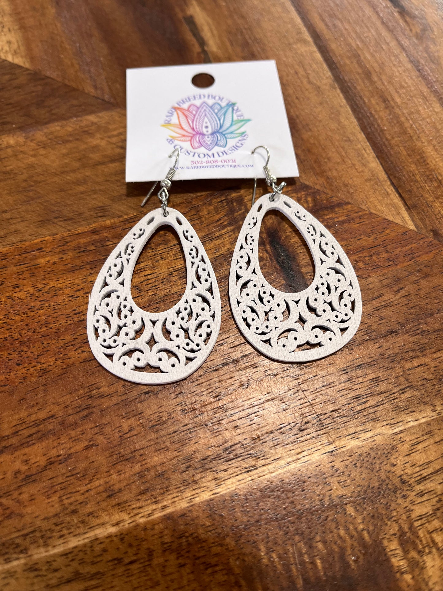 Water Drop With Open Center Earrings