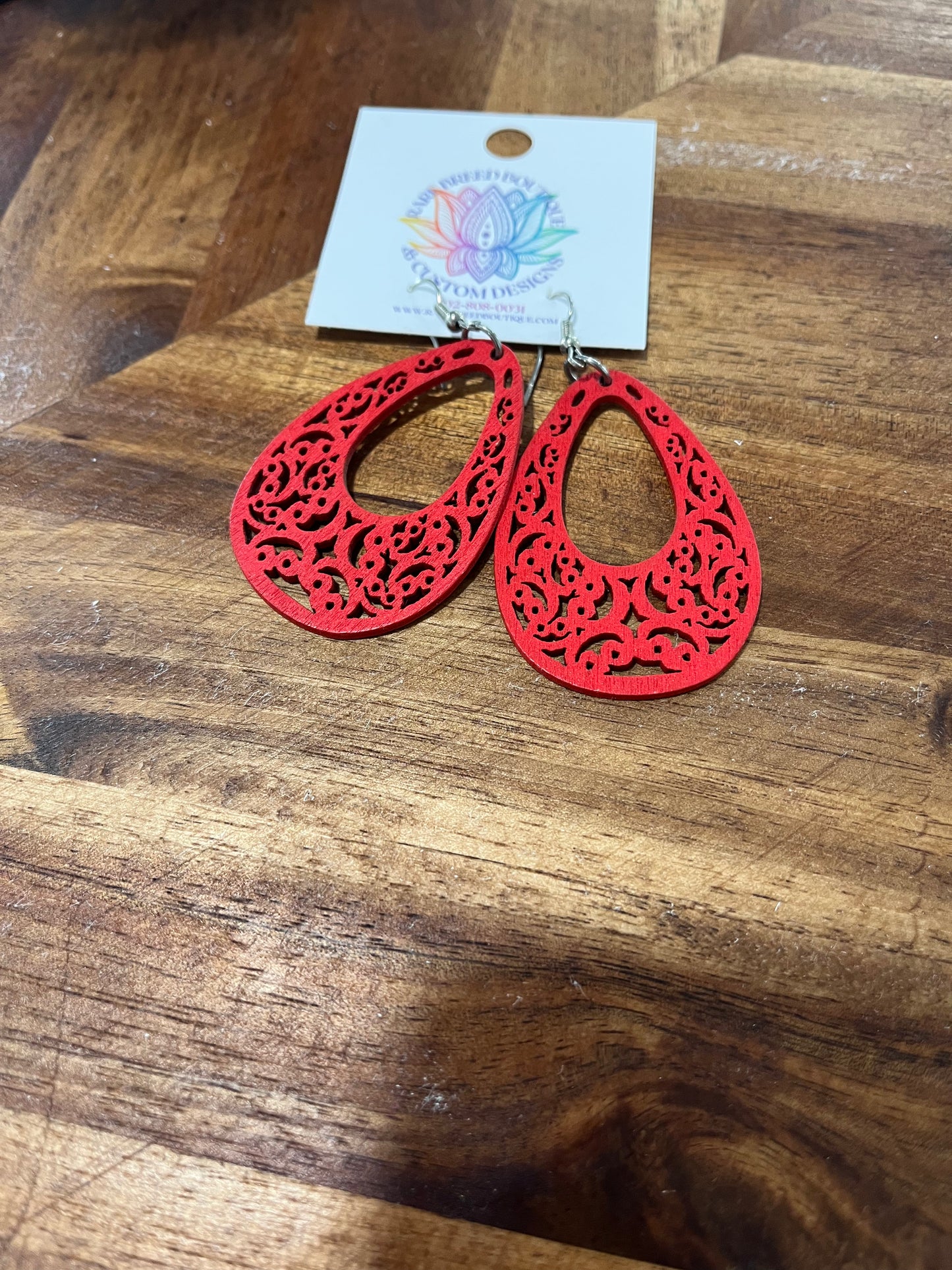Water Drop With Open Center Earrings