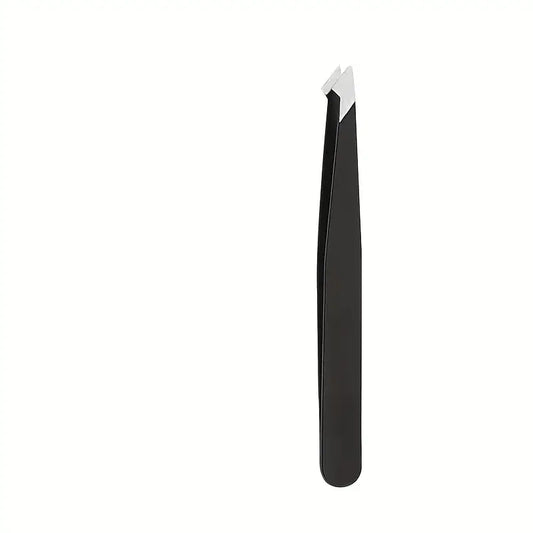 Black Angled Tweezers