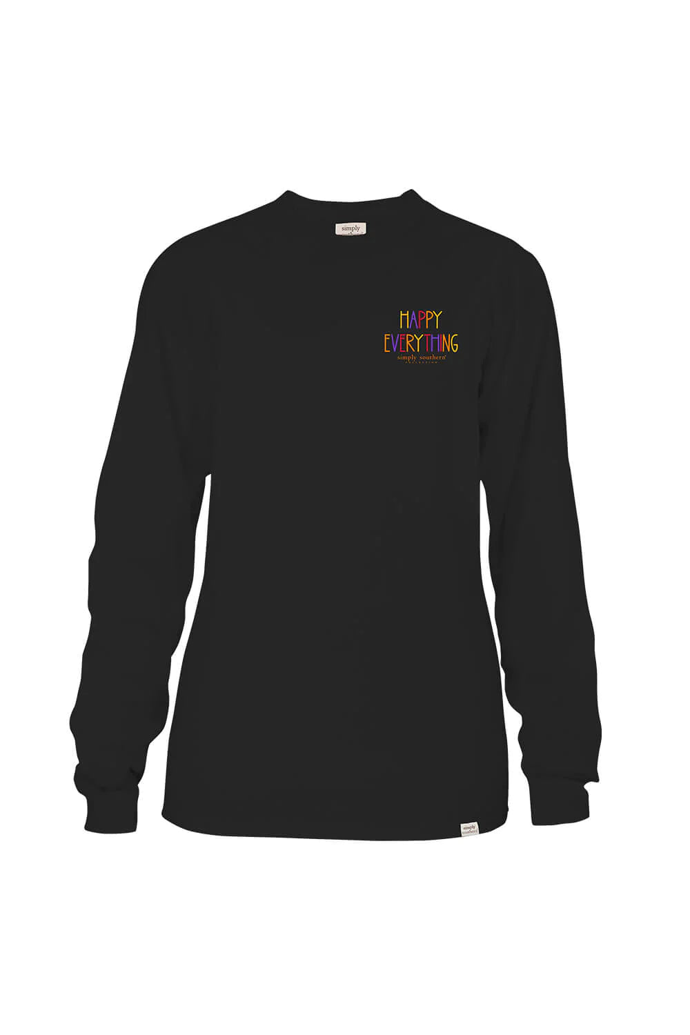 Simply Happy Black Long Sleeve