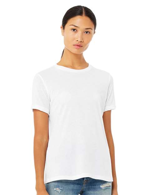 Bella Canvas Women's Relaxed Fit Heather CVC Tee - Customizable