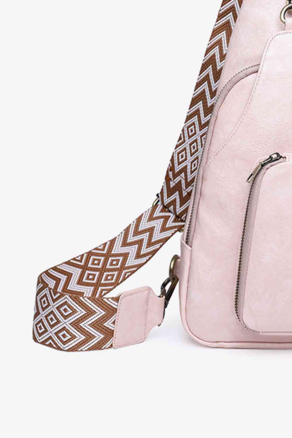 Adored Take A Trip Leather Sling Bag