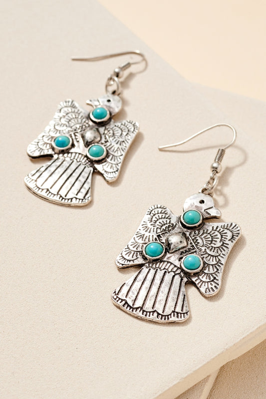 Thunder Bird Stones Western Earrings