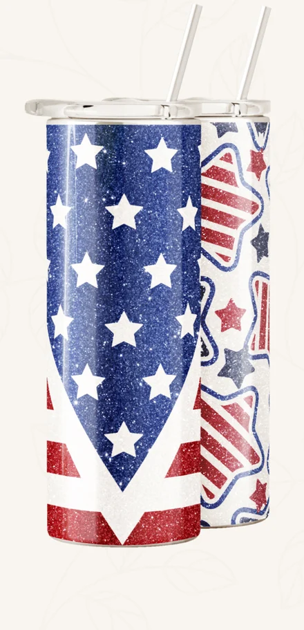 Glitter Template Tumbler