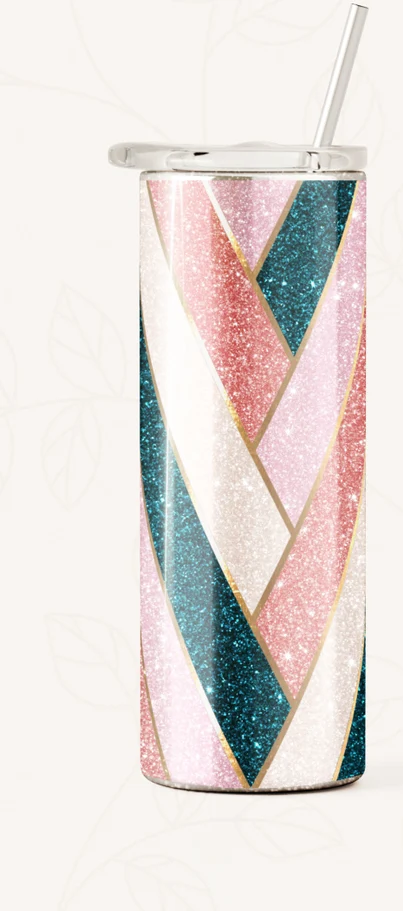 Glitter Template Tumbler