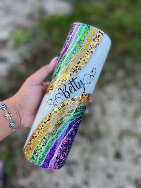 Customized Glitter Tumblers