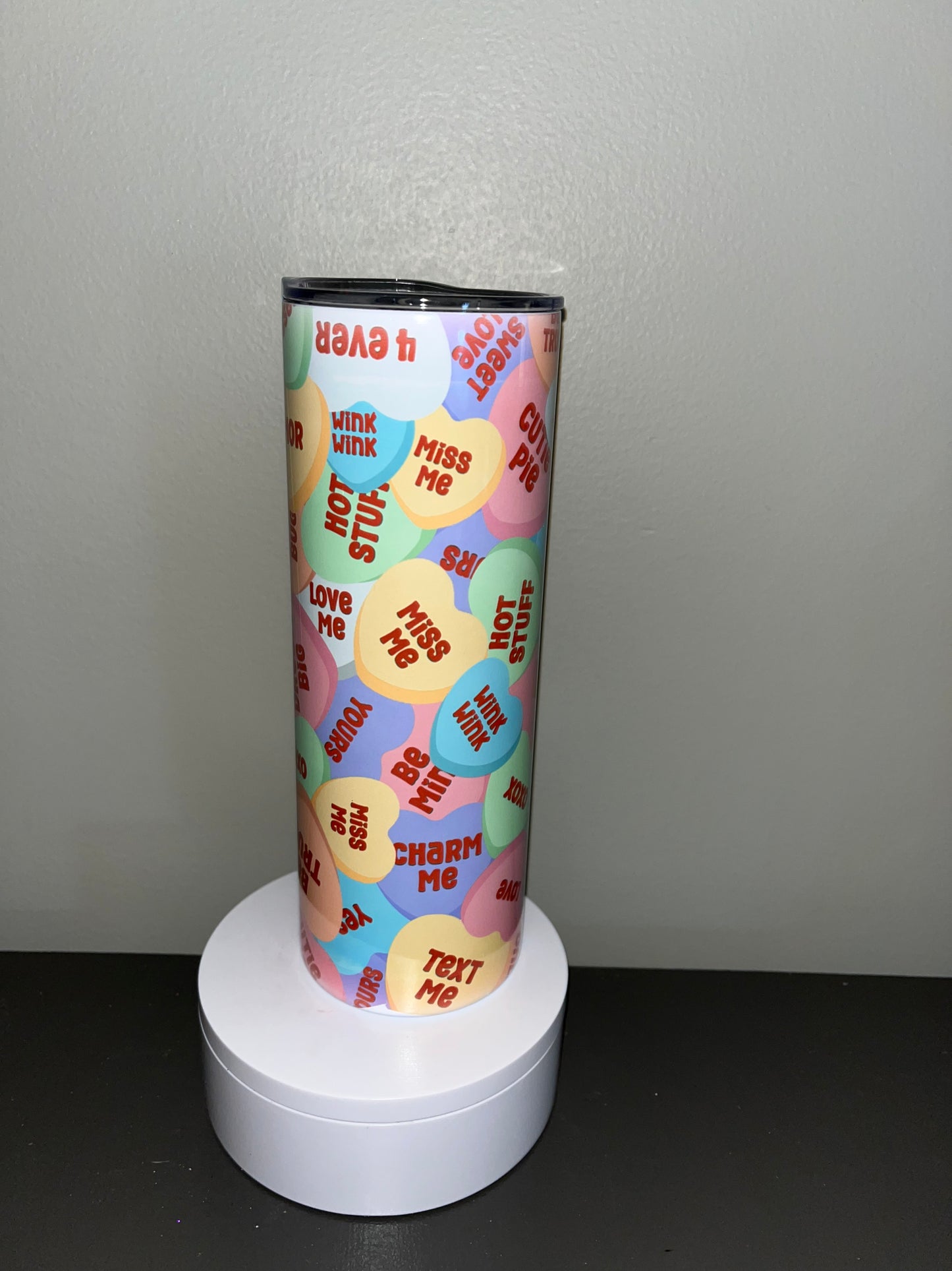 20oz Conversation Hearts Sublimation Cup