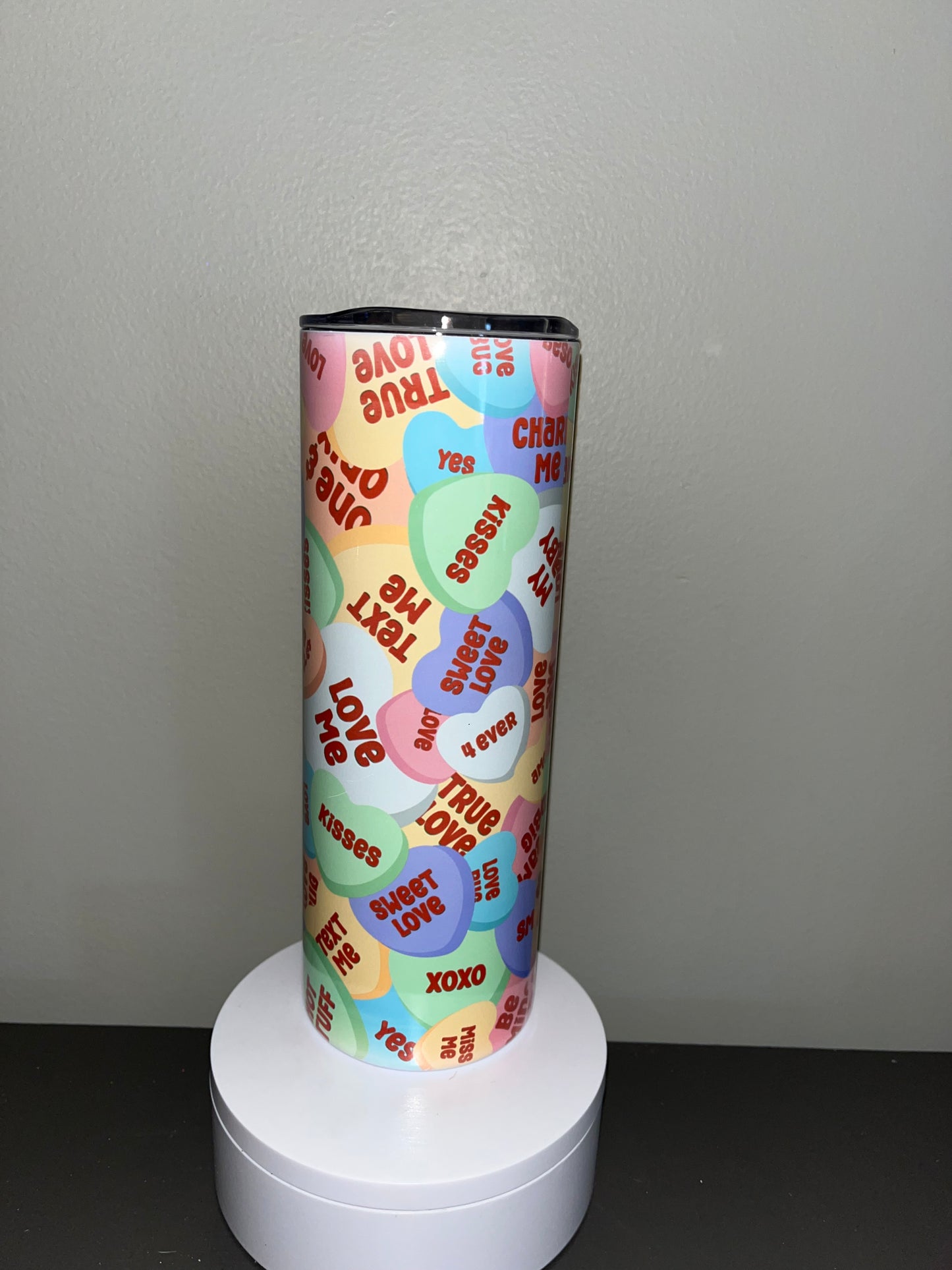 20oz Conversation Hearts Sublimation Cup