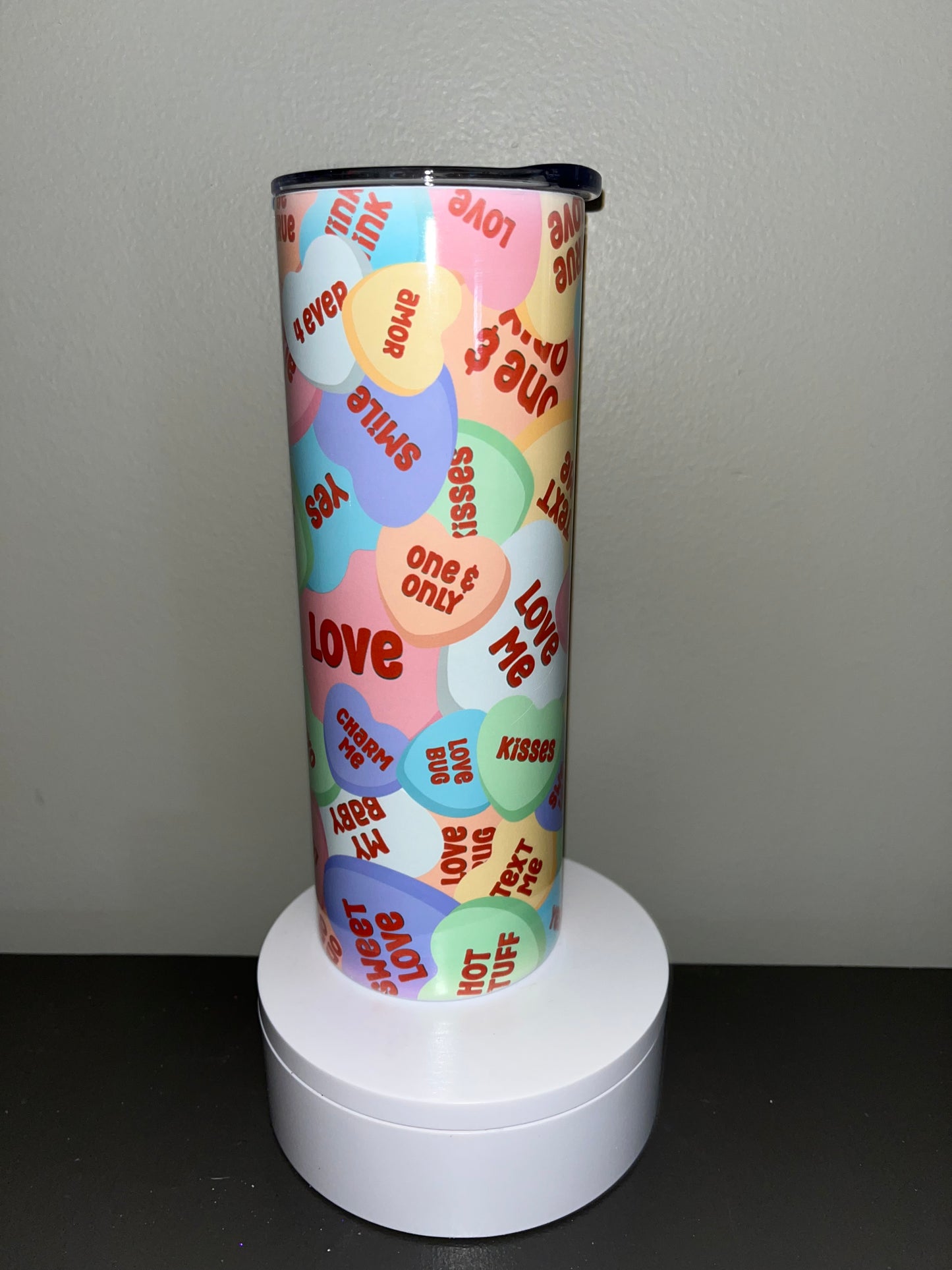 20oz Conversation Hearts Sublimation Cup