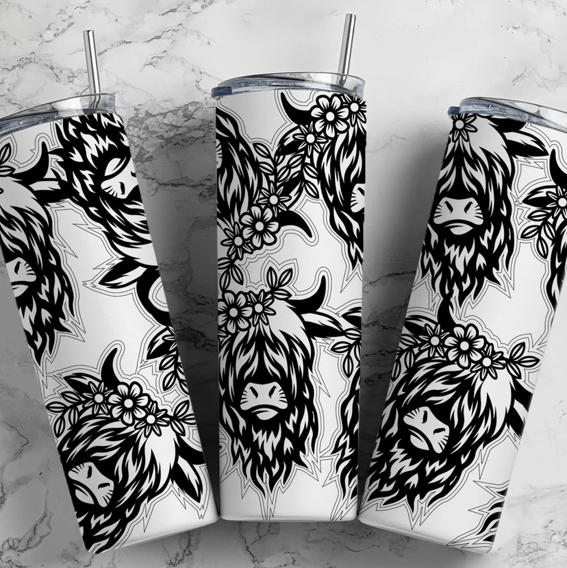 Glitter Template Tumbler