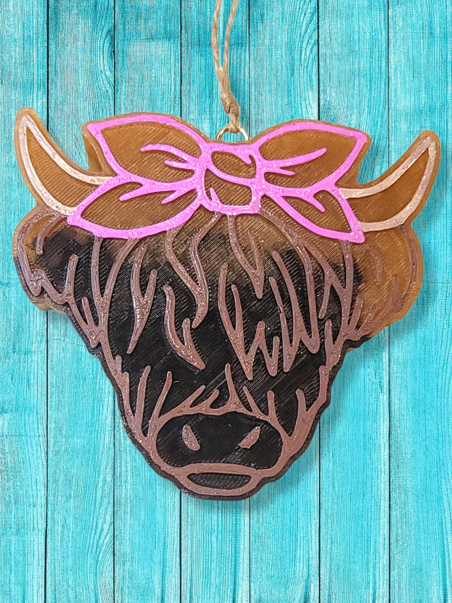 Mini Highland Cow Car Freshies