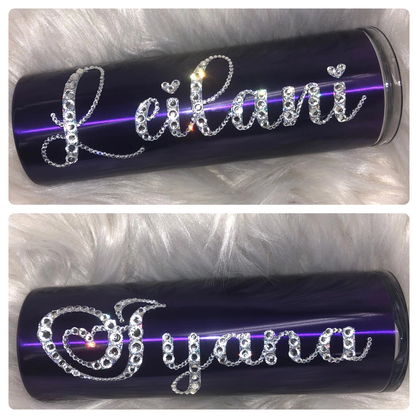 Customized Glitter Tumblers