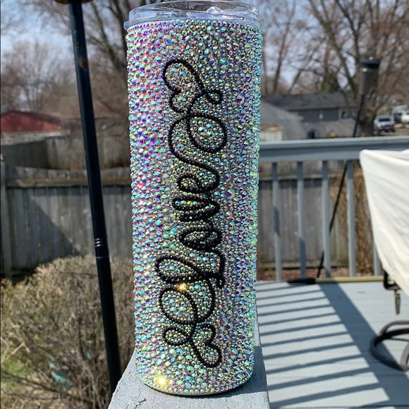 Customized Rhinestone Tumbler