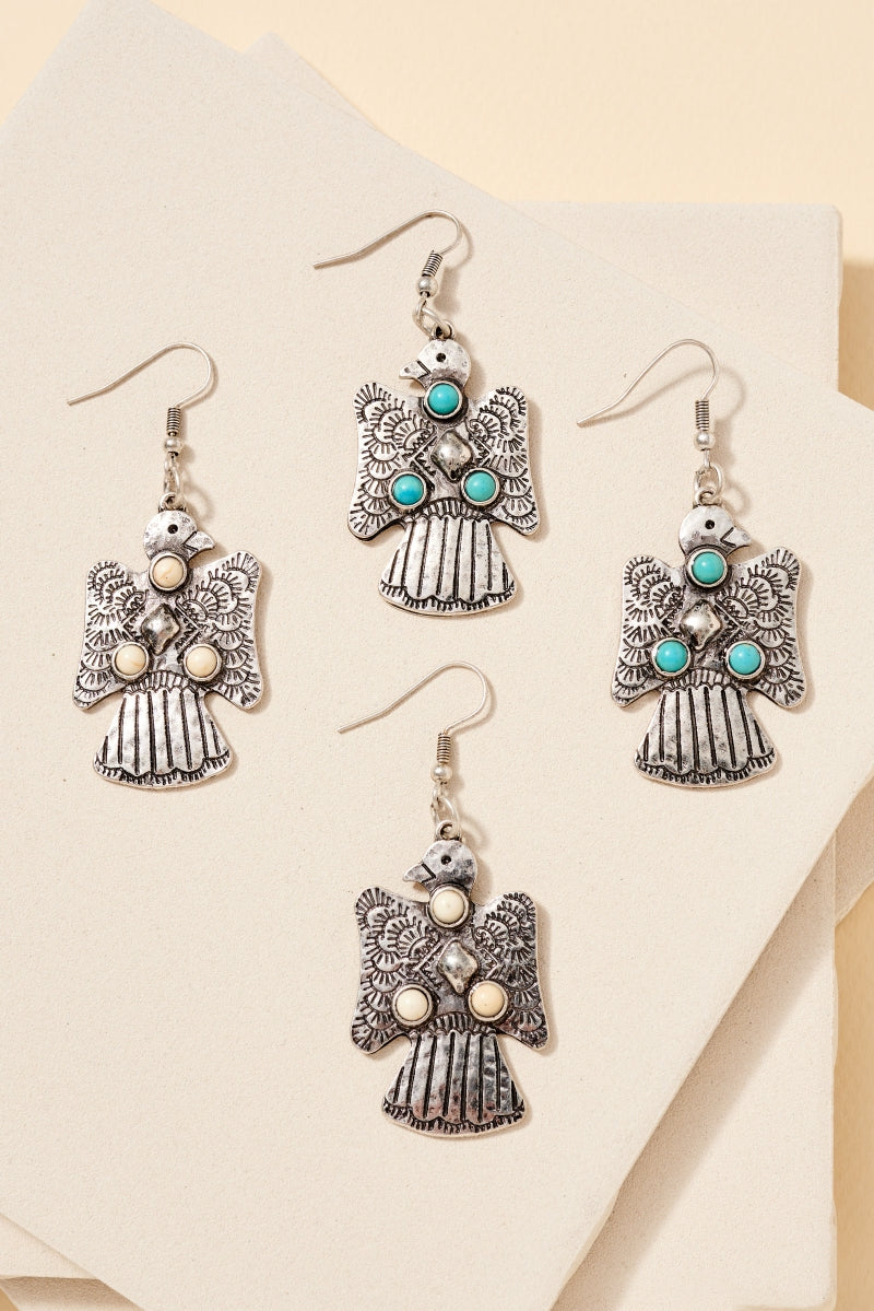 Thunder Bird Stones Western Earrings