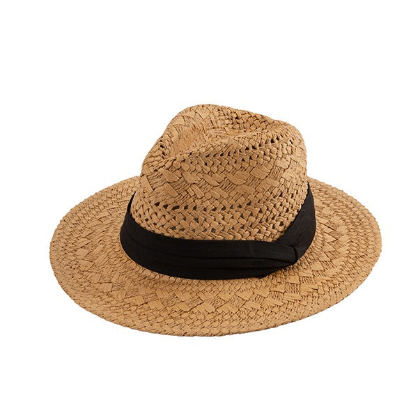 Woven Fedora Summer Straw Hat