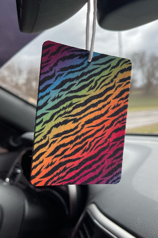 90s Rainbow Zebra Air Freshener