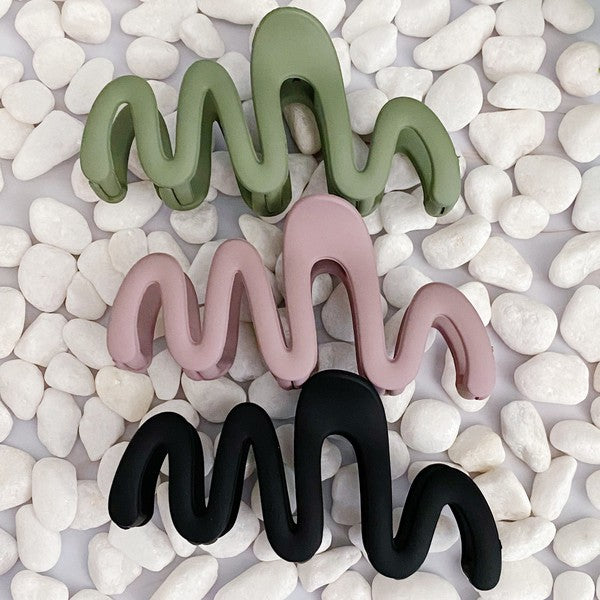 Double M Oversized Hair Claw Set Of 3