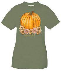 Simply Flower Pumpkin Short Sleeve