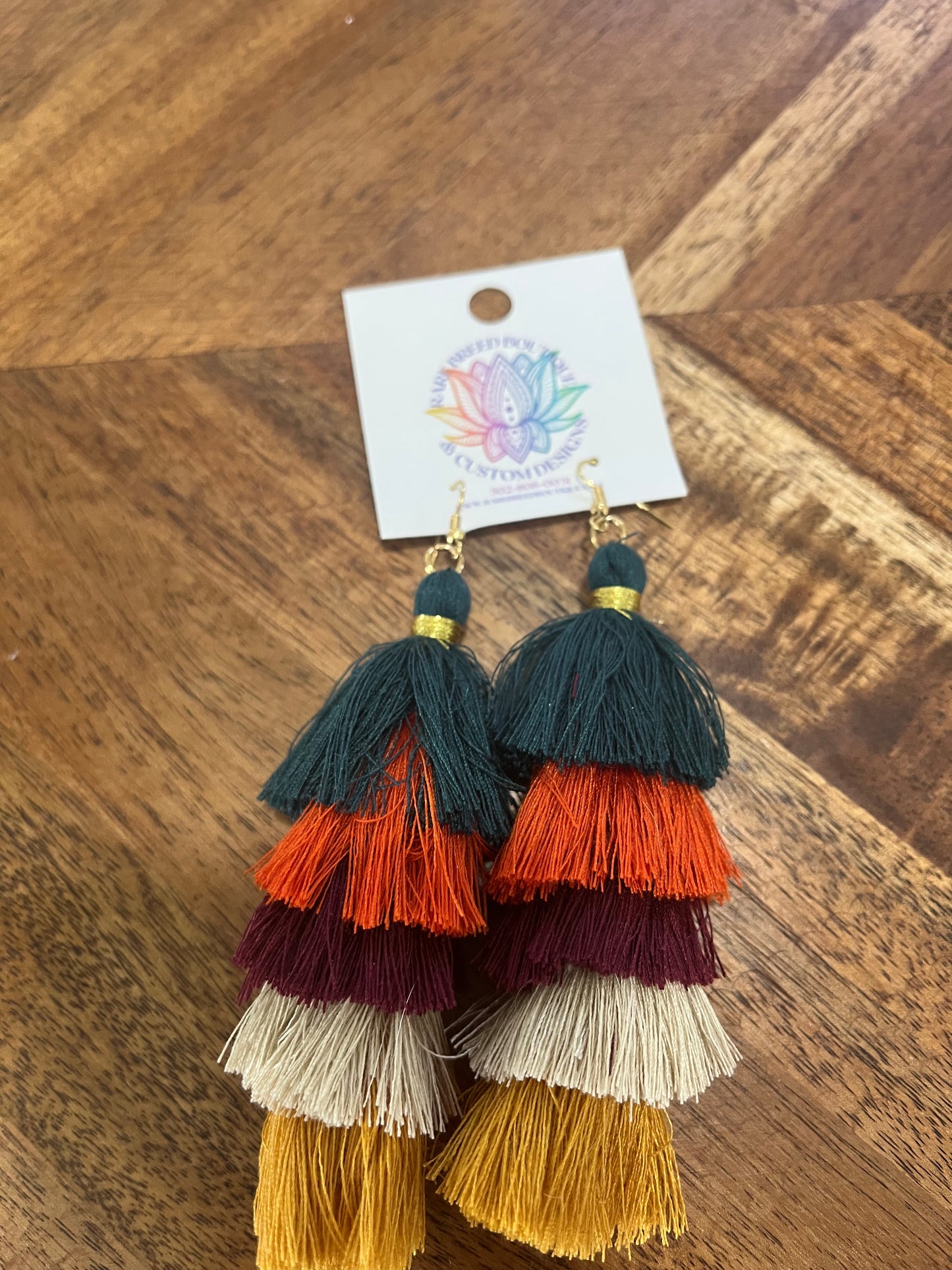 Colorful Fringe Earrings