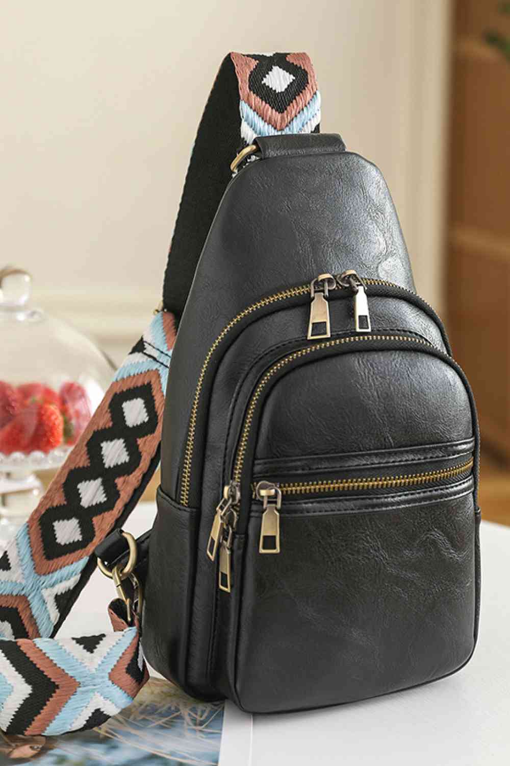 designer leather sling backpack Adored It's Your Time Leather Sling Bag – Rare Breed Boutique & Custom designs