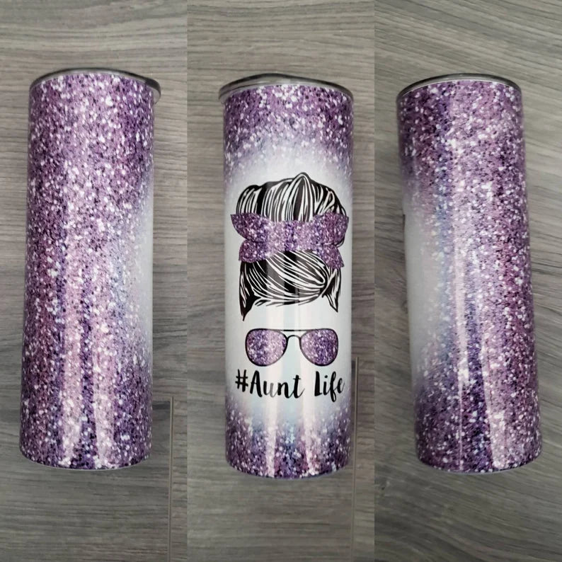 Customized Glitter Tumblers