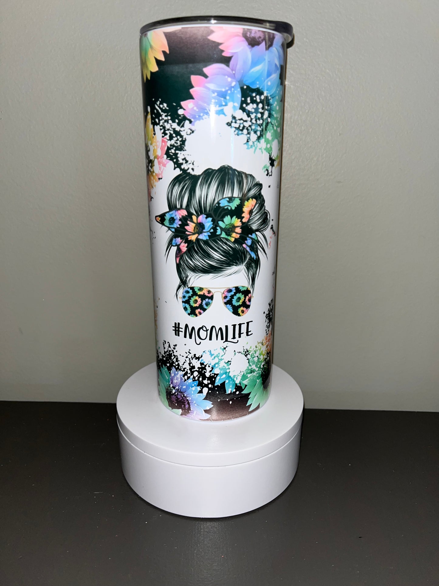 20oz Sunflower Mom Life Sublimation Cup